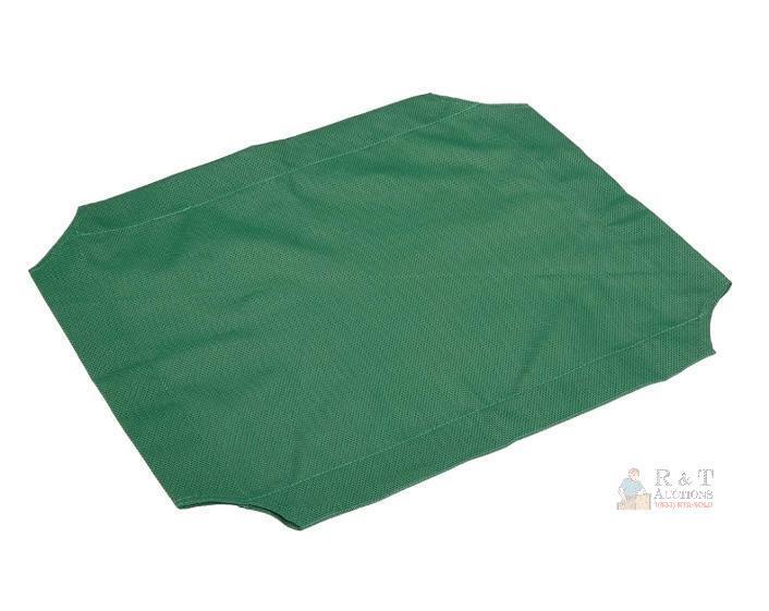 Amazon Basics Elevated Cooling Pet Bed Replacement Cover, XS, Green, 22.4 x 21.1 inches