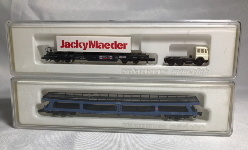 Marklin MiniClub Z Gauge 8603 & 8709 Cars
