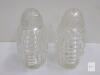 Hand Made Waldonia Pressed Glass & Art Deco Silverplate Salt Pepper Shaker Set with Tray - 3