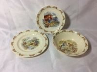 Royal Doulton Bunnykins Plate Bowl & Saucer