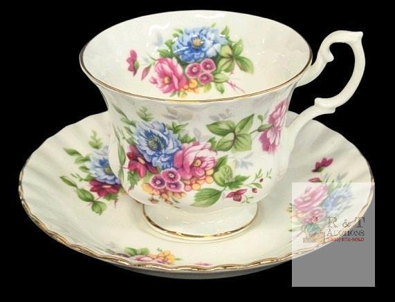 Vintage Royal Albert, Summertime Series Teacup & Saucer, No Chips or Cracks, Rings True
