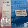 2 new ZMD 20mm Blue Plastic Hair Rollers, Medium, with Rat-Tail Comb, Professional Hair Care - 3