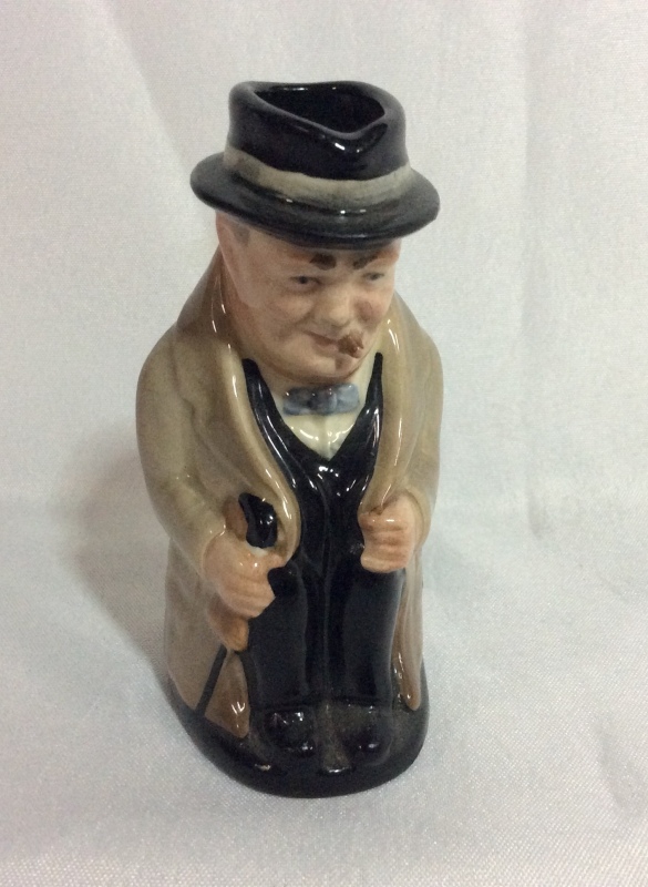Vintage Royal Doulton Winston Churchill Toby 4 inches tall