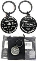 3 New Retirement Gifts for Women Keychain, Happy Retirement for Her Grandma, Retired Gifts for Females