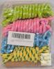 Suwimut 4 Pack Cotton Jump Rope, Wooden Handle Adjustable Cotton Braided Skipping Rope for Outdoor Activity, Exercise, Fitness Training (Blue, Pink, Yellow, Green) - 2