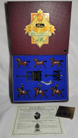 Britains ' Kings Troop Royal Horse Artillery Gun Team ' Toy Soldier Lead Miniatures Set