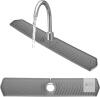 New Kitchen Sink Splash Guard, 30 inch Silicone Faucet Handle Drip Catcher Tray, Large Size Kitchen Sink Draining Pad Protector Behind Faucet, Dish Sponge Holder Gadgets Organizer for Kitchen Bathroom