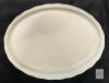 Sovereign Potters 16" Earthenware Floral Platter & Hollohaza Porcelain Platters, Green Garland, Gold Trim - 5