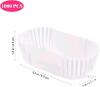 New 1000pcs Oval Cake Cups - Small Disposable Baking Cups for Muffins, Cakes, and Desserts - Greaseproof Paper Liners for Loaf Pans - White, 2.83 X 1.37 X 0.98 Inches - 2