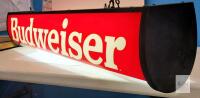 Budweiser Beer Light-Up Bar Sign / Pool Table Light , 48"&times;7"&times;9" . Tested Working