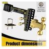 Tirol T28254N-6in Adjustable Trailer Hitch Ball Mount, 6" Drop/Rise, 6,000 lbs Capacity new - 2