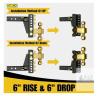 Tirol T28254N-6in Adjustable Trailer Hitch Ball Mount, 6" Drop/Rise, 6,000 lbs Capacity new - 3