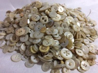 Vintage MOP Buttons Huge Lot Small MOP Buttons 1/4 to 1 in wide