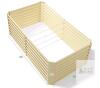 Land Guard 8x4x2ft Galvanized Steel Raised Garden Bed Kit, Cream Yellow - 2