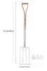 NEW Berry & Bird Stainless Steel Garden Fork, FSC Ash Wood D-Handle, 37.4in x 5.3in, 4-Tine, Handcrafted - 2