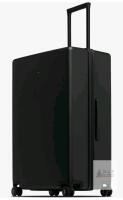 LEVEL8 Luminous 24-Inch Polycarbonate Spinner Suitcase, Black, TSA Lock, 4-Stage Handle new
