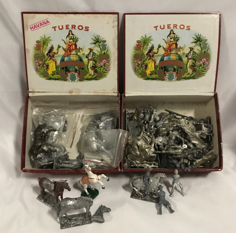 Vintage Lot of Unfinished Toy Lead Soldiers