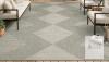 6x9 ft Grey & White Geometric Indoor/Outdoor Area Rug new