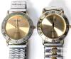 2 TIME Quartz Movement Watches With Metal Expansion Bands, Both Non-Functional And Likely Need Servicing