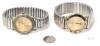 2 TIME Quartz Movement Watches With Metal Expansion Bands, Both Non-Functional And Likely Need Servicing - 2