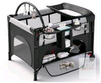 new HY-8036 4-in-1 Portable Playard Black, Changing Table, Bassinet, Canopy, Organizer X0046EQHJ5