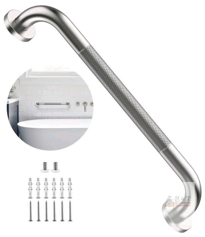 Munzong 16" Stainless Steel Shower Grab Bar, Brushed Finish, 500 lbs Capacity