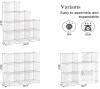 C&AHOME TWJ3009A 9-Cube Wire Storage Organizer, White, 36.6" x 12.4" x 48.4" new - 2