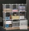 C&AHOME TWJ3009A 9-Cube Wire Storage Organizer, White, 36.6" x 12.4" x 48.4" new - 3