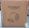 new Blessny 1/2 HP Air Mover, 2600 CFM, 3 Speeds, 15 ft Cord, Dual Power Sockets - 4