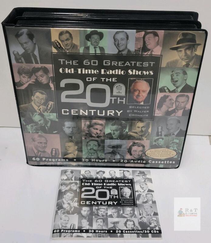 The 60 Greatest Old-Time Radio Shows of the 20th Century -missing cassette #2 Cassette Box Set with Booklet