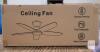 Ohniyou GLX099W 46" Ceiling Fan with Light, Remote & App Control, Reversible DC Motor - 4