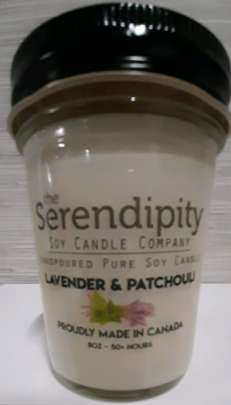 New, Lavender & Patchouli Soy Candle