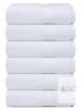 Everest Towels Premium Ring Spun Cotton Set of 6 White Bath Towels by Northern Mills 15x25"