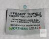 Everest Towels Premium Ring Spun Cotton Set of 6 White Bath Towels by Northern Mills 15x25" - 2