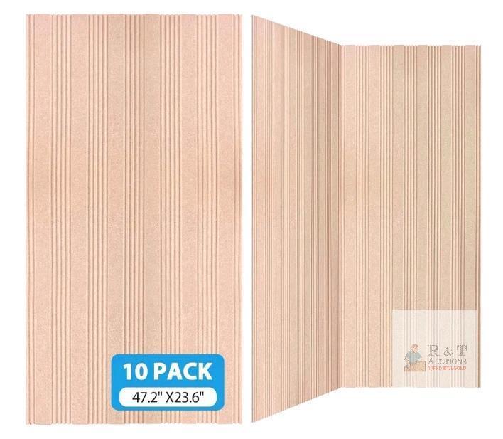 Acoustic Wall Panels 10-Pack, 47.2" x 23.6", Cinnamon Color, High-Density Polyester Felt new
