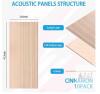 Acoustic Wall Panels 10-Pack, 47.2" x 23.6", Cinnamon Color, High-Density Polyester Felt new - 2