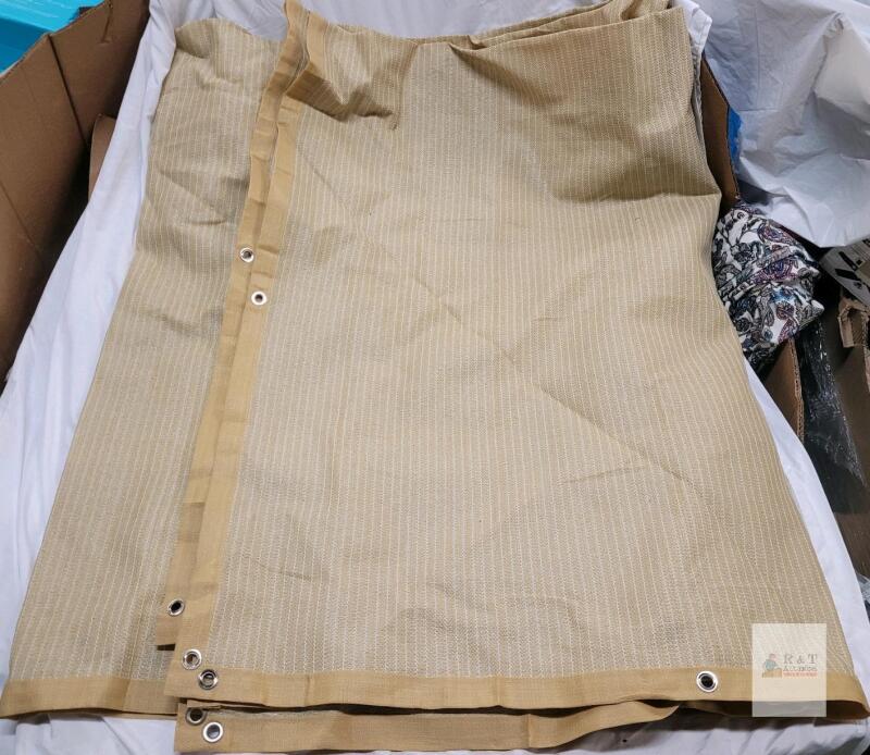 8ft&times;10ft Sun Shade Cover Tarp , Beige