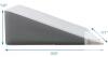 K&ouml;lbs Extra Wide Bed Wedge Pillow, 31" x 33" x 12", Memory Foam Top, Jacquard Cover new - 3