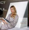 K&ouml;lbs Extra Wide Bed Wedge Pillow, 31" x 33" x 12", Memory Foam Top, Jacquard Cover new - 4