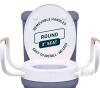 Lunderg Solva Raised Toilet Seat with Arms, Elongated, 3" Height, 300 lbs Capacity new