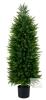 47.5" Artificial Cedar Topiary Tree with Natural Vines and UV-Resistant PE Leaves