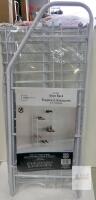 Mainstays 6-Tier Shoe Rack, White, Holds Up to 12 Pairs, No Tools Required Assembly new