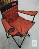 Coleman Folding Camping Chair, Red/Maroon, Steel Frame, 600D Polyester Fabric preowned - 2