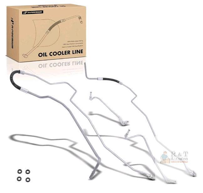 A-Premium Transmission Oil Cooler Line 4-PC Set for Ford F-150 2006-2008, Lincoln Mark LT 4.6L 5.4L