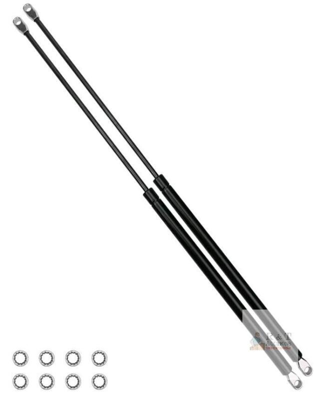 RV Awning Gas Strut 26.5in Extended, 124lb Force, 3/8" Eyelet, 2-Pack, Fits RV/Trailer/Truck Lids