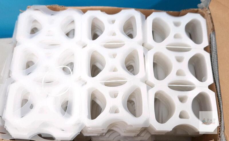 Plastic 6-Pack Can/Bottle Ring Carriers, HDPE, Fits 12 oz and 16 oz Cans, Bulk Boxed 1500ct