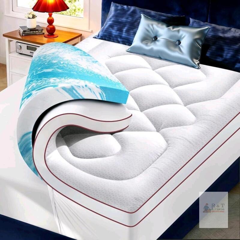 Queen 4" Gel Memory Foam & Plush Pillow Top Mattress Topper, Dual Layer, BedStory/KELTARO