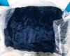 Navy Blue Sherpa Weighted Blanket, 15 lbs, 60x80 inches, Dual-Sided Fleece and Sherpa - 2