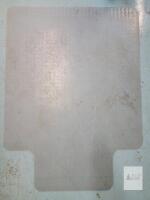 Clear Chair Mat with Lip for Low to Medium-Pile Carpets, 48" x 36" - possible scuffing
