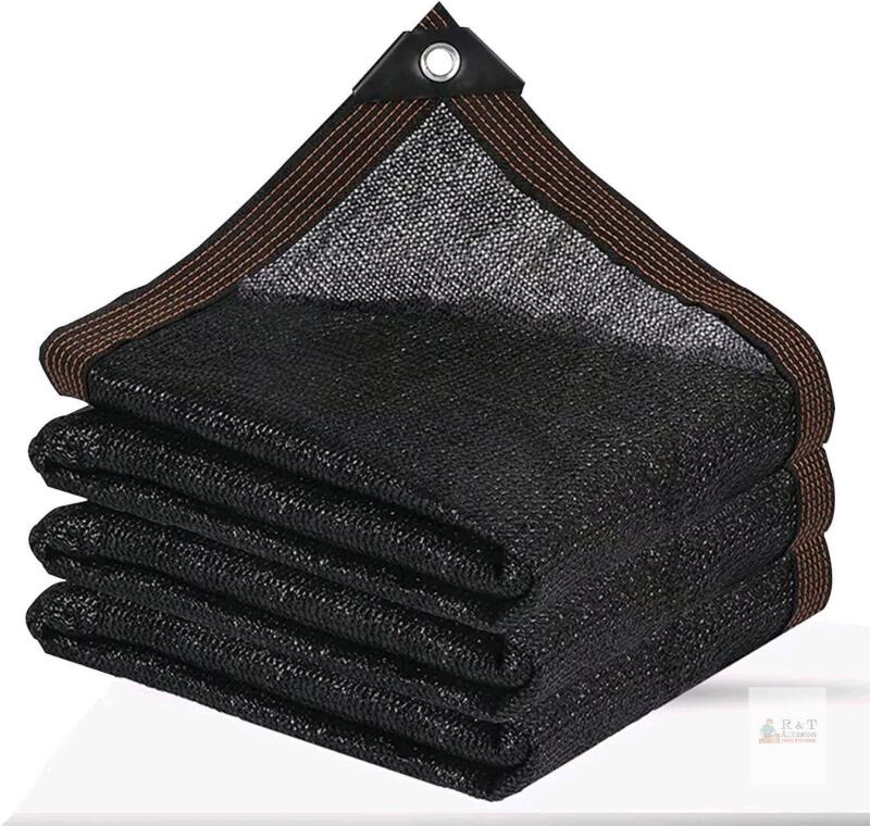 New Shade Cloth with Grommets, Outdoor Sun Shade Awning, Garden Shade Netting for Plants Cover Greenhouse Patio Swimming Pool Dog Kennel Chicken Coop (3 &times; 6.5ft / 2m &times; 1m)